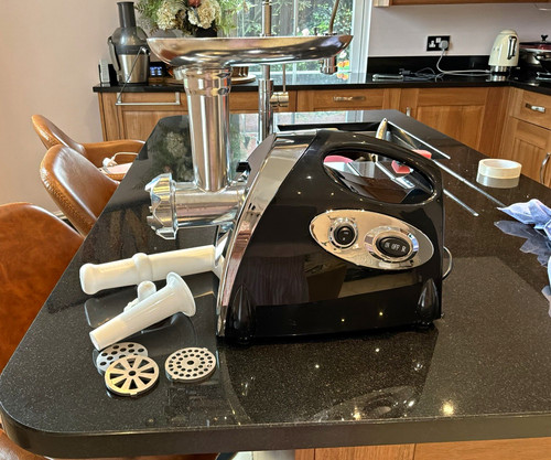 Electric meat grinder mincer - meat,