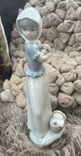Nao by Lladro Girl with Puppy