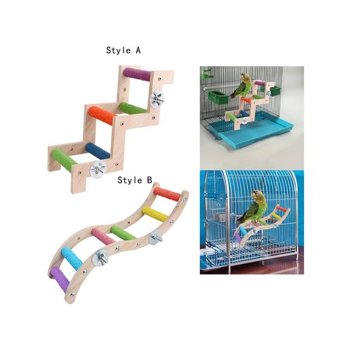 Bird cage ladder perch - bird,