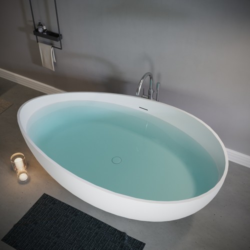 Freestanding solid surface - 63",
