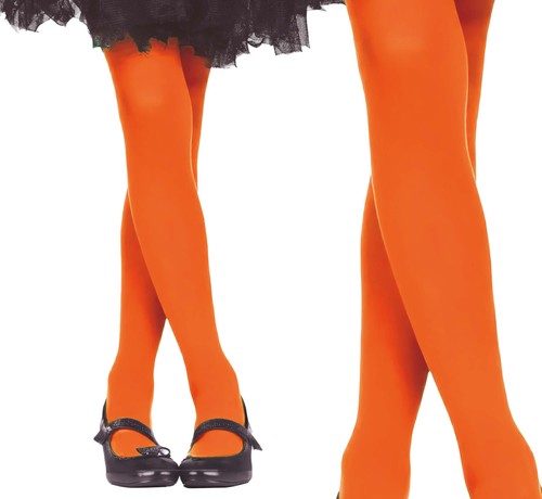 Orange tights kids - orange,