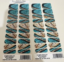 2 Full Sheets Of Crackle Jimmie MINX PROFESSIONAL NAIL WRAPS