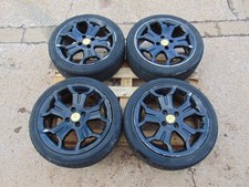 Alloy Wheels DS3 Citroen 09-14 Set of 4 4x108 Tyres 205/45/17 Black 5 Spoke 17"