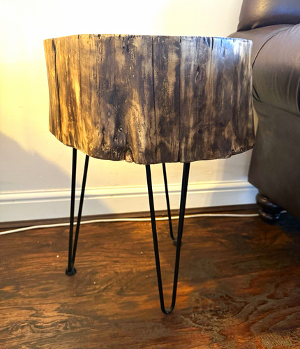 Rustic natural tree stump side - rustic,