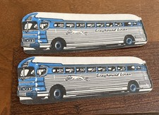 2 Vtg Greyhound Bus Tag Ticket