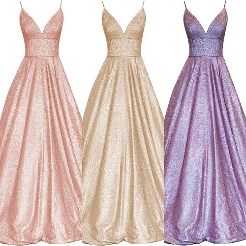 Glitter neck party dress - glitter,