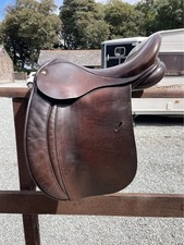 Ryder 16.5” Brown Leather Working Hunter Saddle 9” D-D