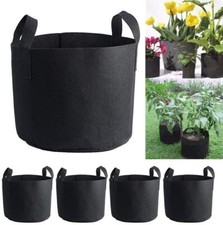 5Pcs Fabric Plant Grow Bags Plant pots Tomato Plant Garden Vegetable Flower UK