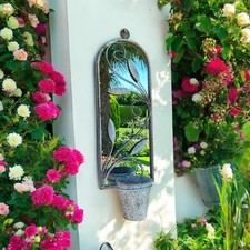 Arched Garden Wall Mirror with