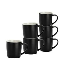 6x Matt Coloured Coffee Mugs
