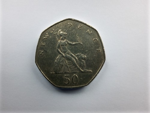 Rare old 1980 50p britannia - rare,