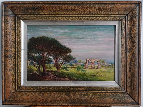 Antique oil painting - , italian