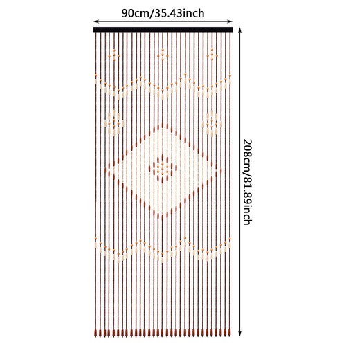 208cm wooden beaded bamboo - wooden,