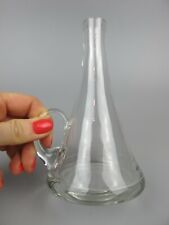 Glass Oil Bottle / Vinaigrette / Sauce or Dressing Jug. Vintage. Quality. 6"