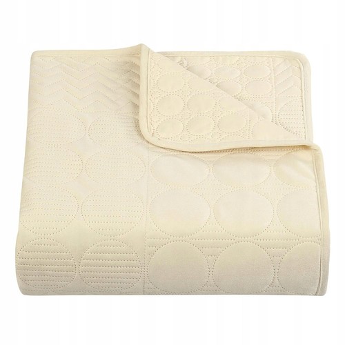 Elegant cream velour geometric - velour,