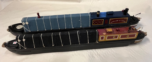 Models narrow boats hand - of, boats,