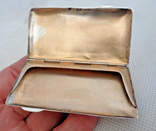 UNUSUAL SAMPSON MORDAN & CO CHESTER 1913 SOLID SILVER CALLING CARD CASE
