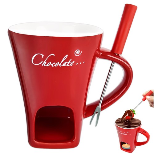 Chocolate fondue mug with - fondue,