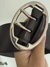 Prada Wide Belt Brown