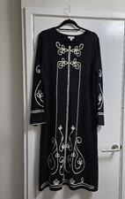 Monsoon Black Dress with Cream