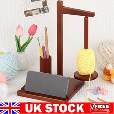 Spool Storage Rack Knitting Accessory Organizer Wooden Yarn Holder with Magnetic