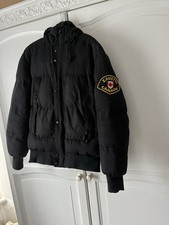 Zavetti Canada Men’s Small Black Puffer Slight Damage Coat Front Hardly Visible