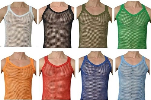 String vest men - slim, fit