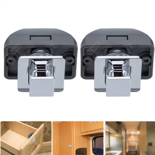 Square push button catch - square,