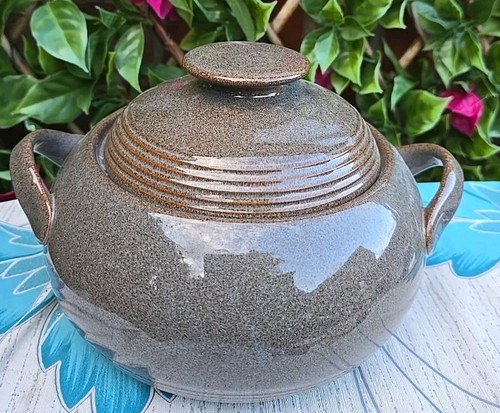 Denby greystone casserole - greystone, dish