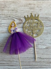 Princess Rapunzel  Happy Birthday Cake Topper For Kid  Birthday Cake Decoration