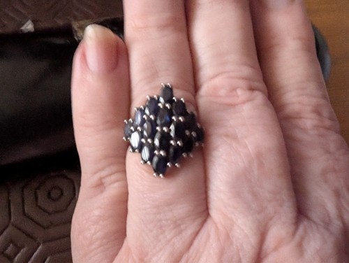 Qvc black diamonique sterling - black,