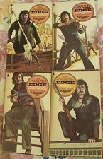 4 First Edition Edge Series Western Novels By Geoerge G Gilman