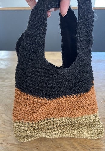 Zara strips jute tote shopper - jute,