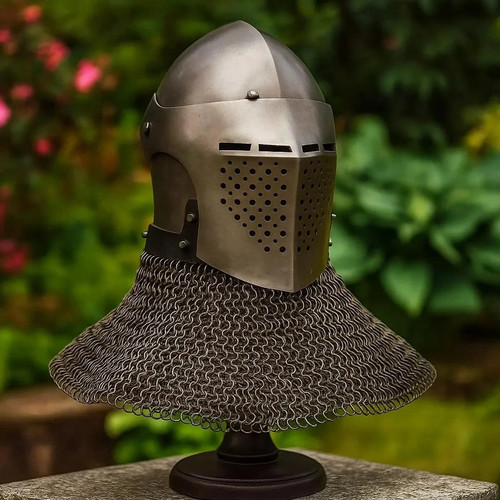 Barbuta helmet medieval - barbuta,