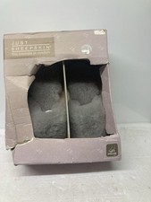 Slippers Just Sheepskin The Ultimate In Comfort Slippers Uk Size 3-4 Grey
