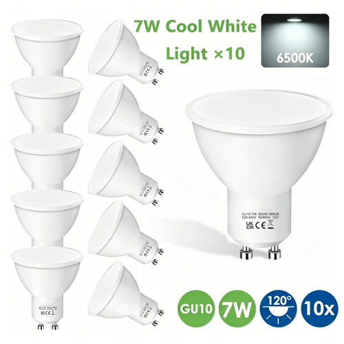 Pack gu10 led bulbs 7w - pack,