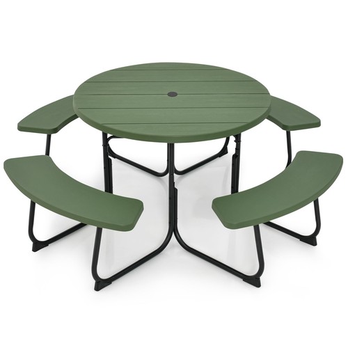 Round picnic table person - picnic,