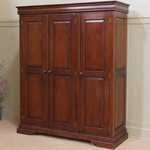 Mahogany wardrobe triple - mahogany,