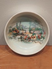 Vintage Trinket Dish Featuring The In A Old World Garden Scene, Sandland Ware