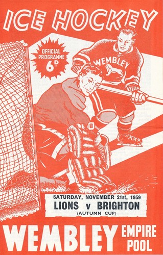 Ice hockey programme wembley - programme,