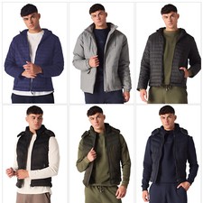Mens Hooded Quilted Puffer