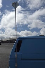 TV aerial antenna mast clamp