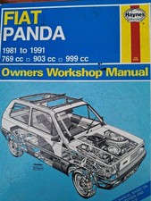 Fiat Panda 1981 to 1991 Haynes