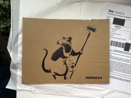Banksy paint roller rat spray - banksy,