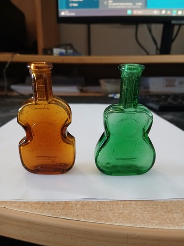 Vintage miniature glass - miniature, violin