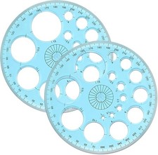 2 Pcs Circle Stencil Template