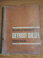 Detroit Diesel Models In-line 53 Engines Parts Book Catalog Manual (c) 1966
