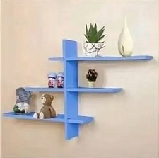 Stylish Space Saving Floating Wall Shelves Display Shelf Bookshelf Storage Units
