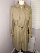 Rrp £180 TOPSHOP 'Best Of British' Khaki Trench Coat Size 10 