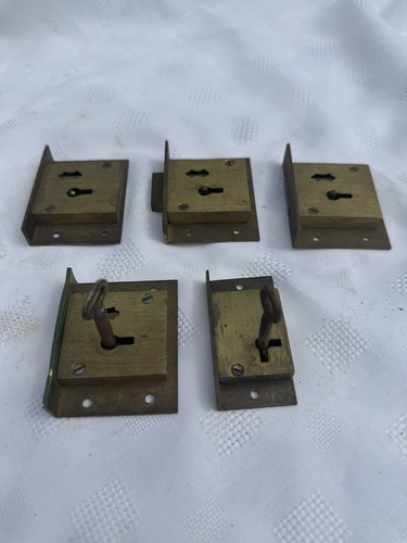 Small vintage brass cabinet - small,